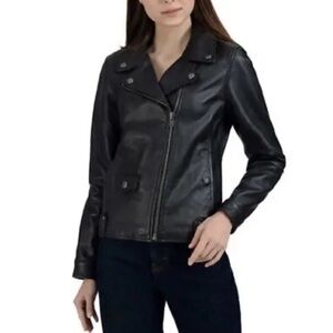 Frye Women's Classic Black Texas Leather Jacket